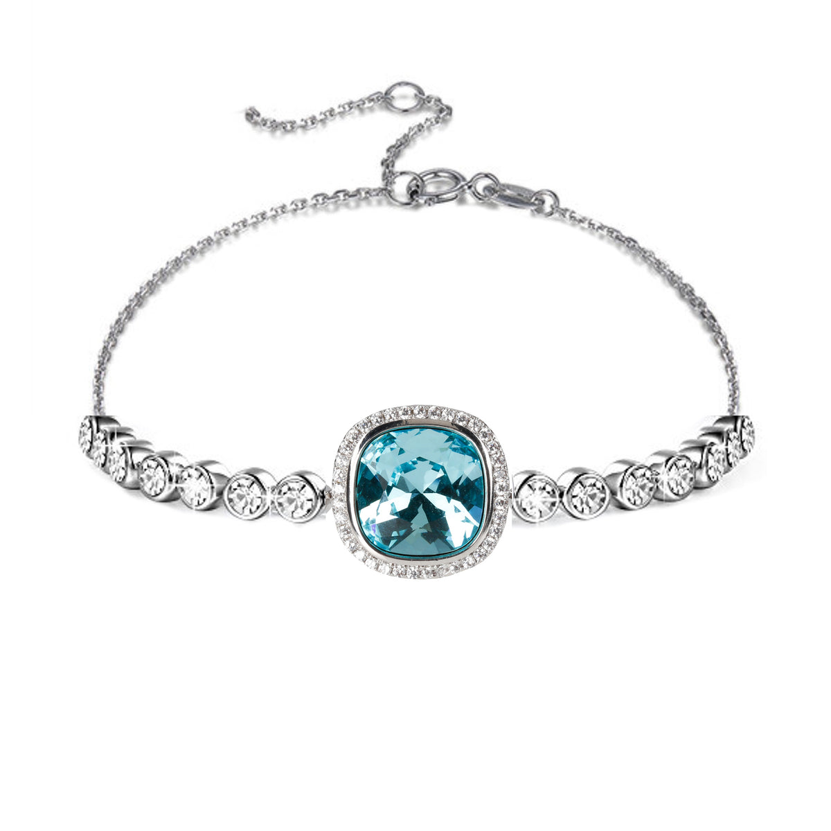 Pippa Bracelet Rhodium plated