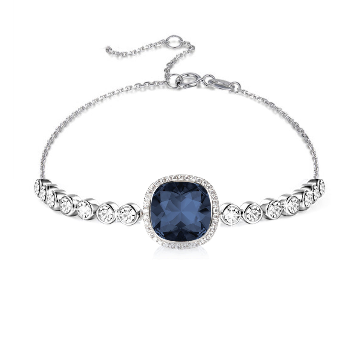 Pippa Bracelet Rhodium plated