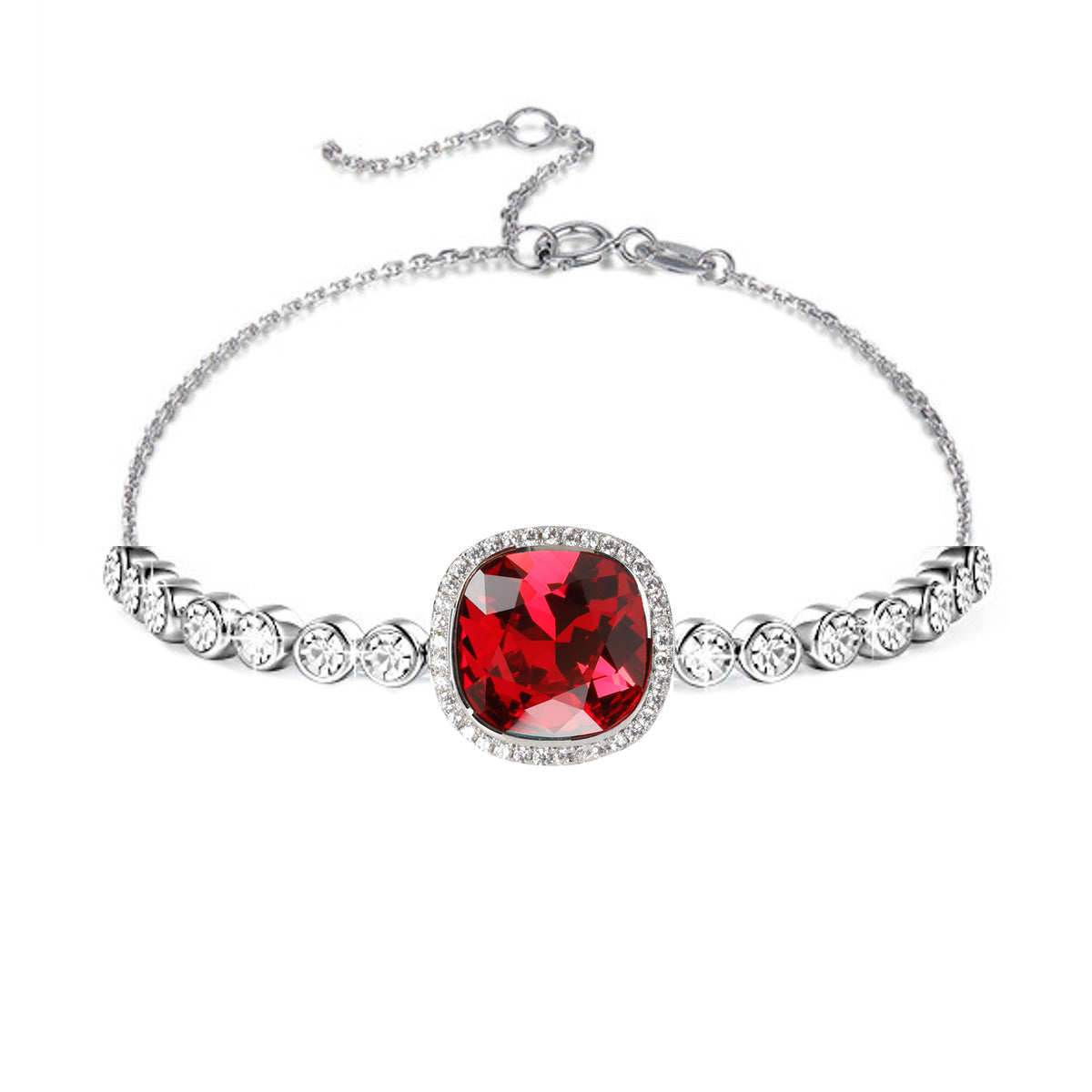 Pippa Bracelet Rhodium plated