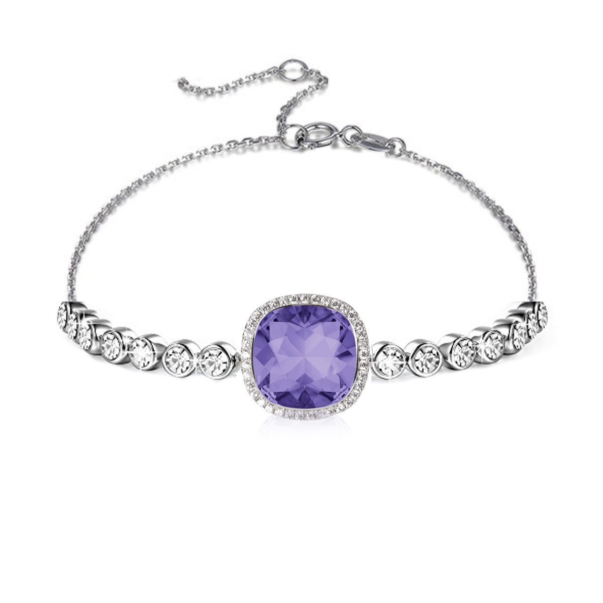 Pippa Bracelet Rhodium plated