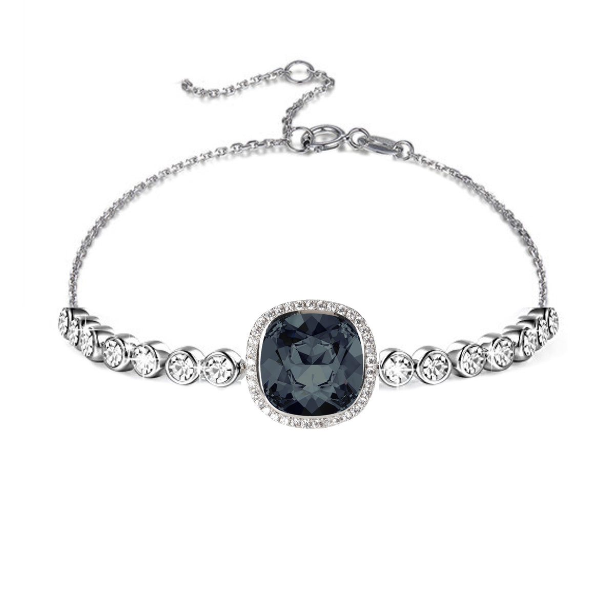 Pippa Bracelet Rhodium plated