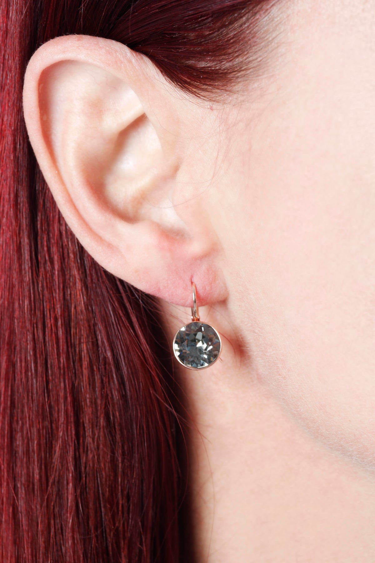 Miki Hoop Earring-Black Diamond