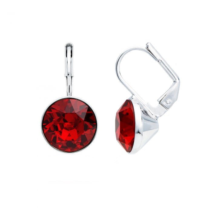 Miki Hoop Earring-Ruby