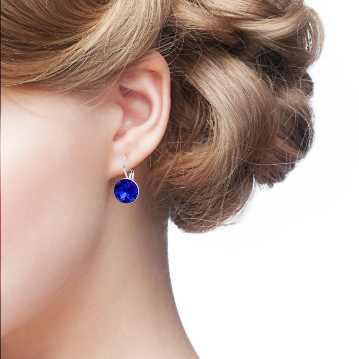 Miki Hoop Earring-Majestic Blue